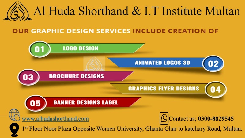 Alhuda Shorthand, typing, I.T Institute & Software House/Internship Center Multan in Multan, Punjab