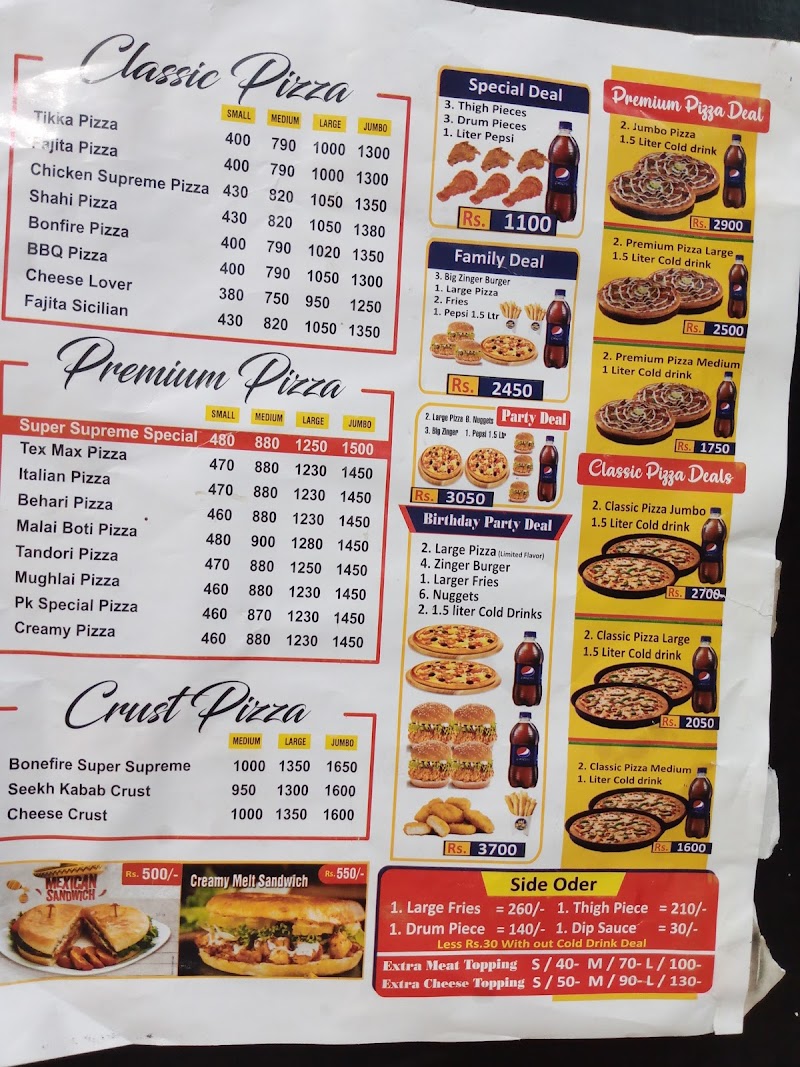 PK Pizza King in Muzaffargarh, Punjab