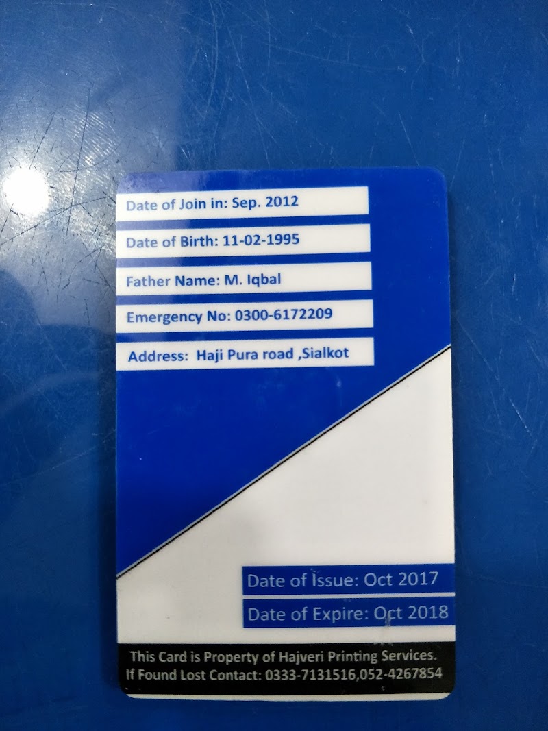 Hajveri Printing Services in Sialkot, Punjab