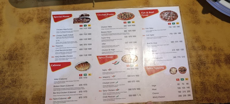 K&Q Pizza Parlour in Kasur, Punjab