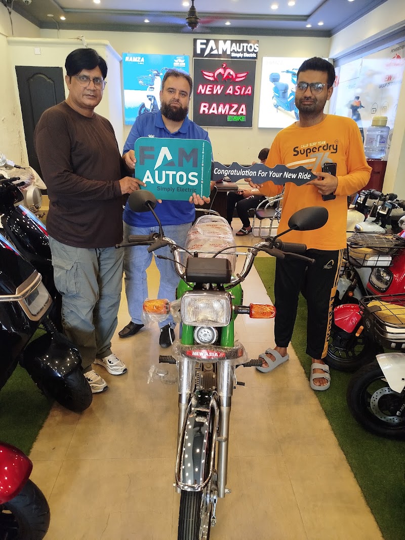 FAM Autos (Electric-Bike & Electric-Scooty Dealer Lahore) Evee Exclusive Show Room in Lahore, Punjab