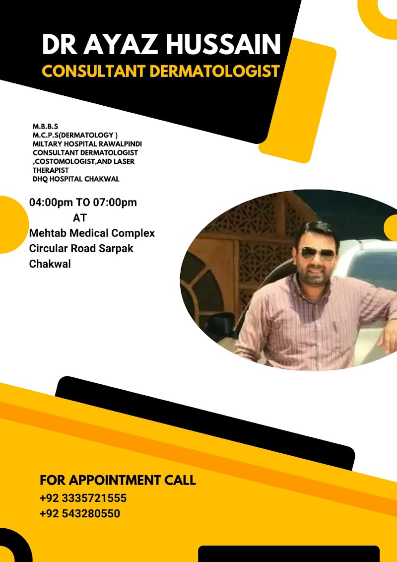 Dr ayyaz hussain(skindex) skin specialist best dermatologist in Chakwal, Punjab