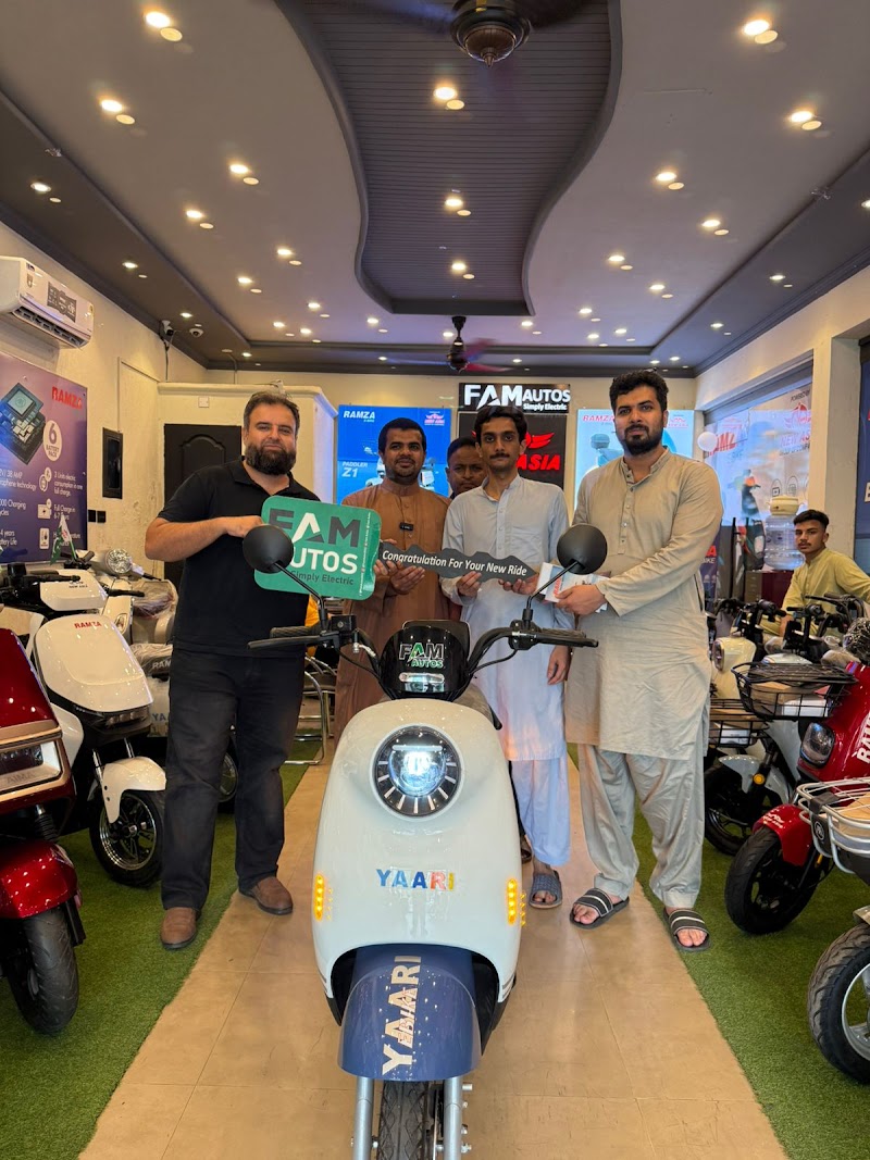 FAM Autos (Electric-Bike & Electric-Scooty Dealer Lahore) Evee Exclusive Show Room in Lahore, Punjab