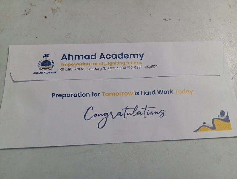 Ahmad Academy in Lahore, Punjab