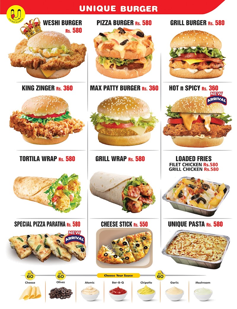 UNIQUE BURGER KAMOKE in Kāmoke, Punjab