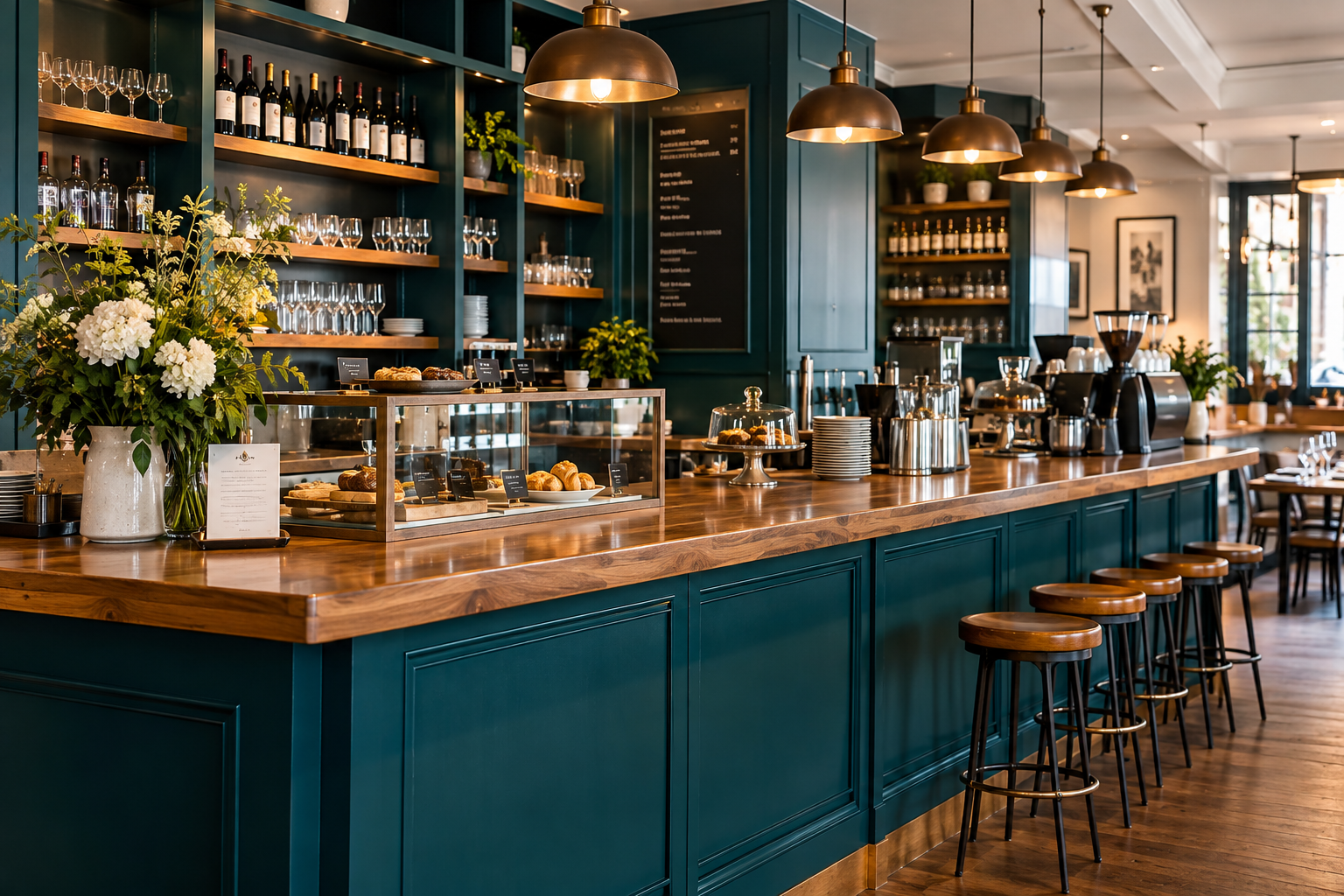 Sample business dining area
