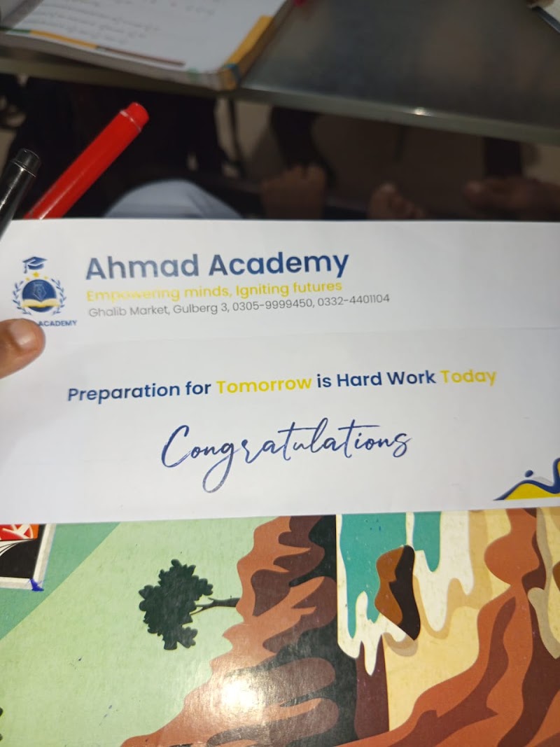 Ahmad Academy in Lahore, Punjab