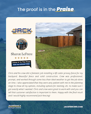 Jack Fencing LLC Fence Contractor in Lafayette, LA
