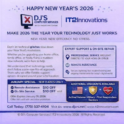 DJ'S COMPUTER SERVICES Computer Repair Service in Pahrump, NV