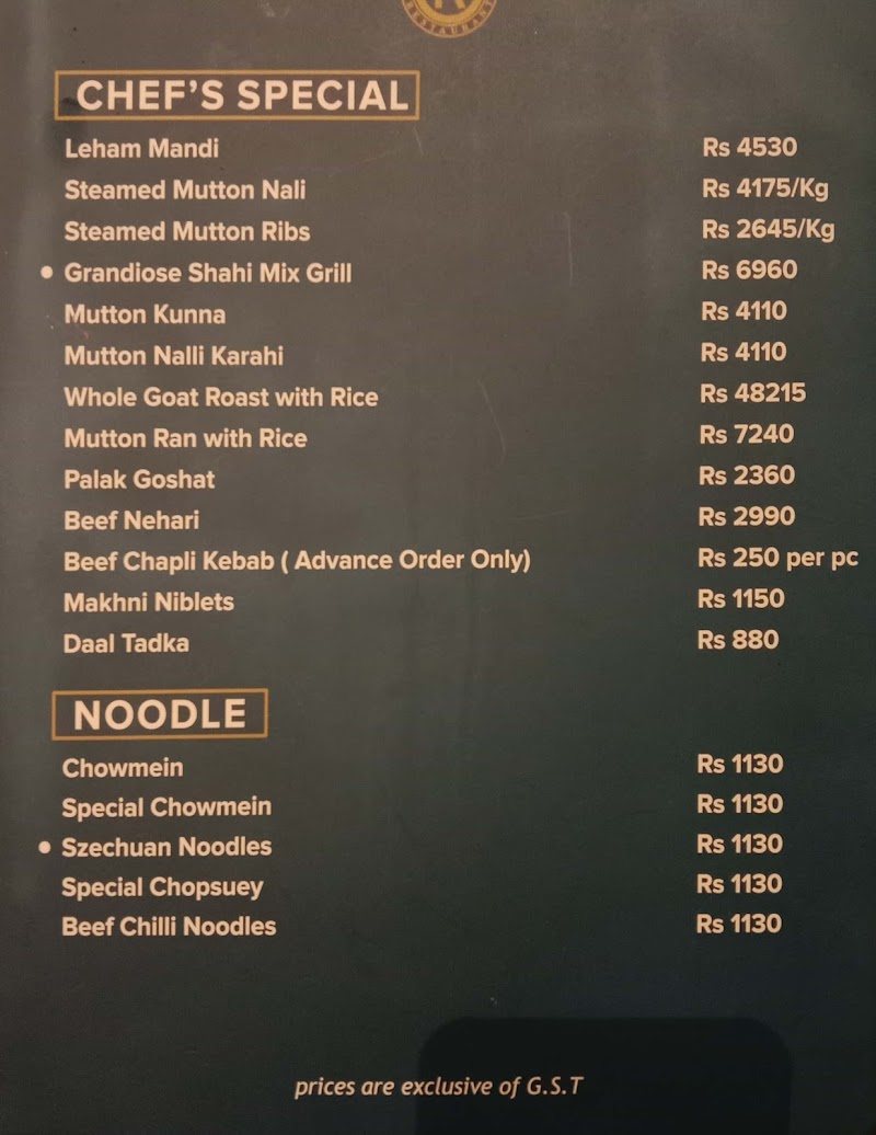 Grandiose The Family Restaurant in Sialkot, Punjab