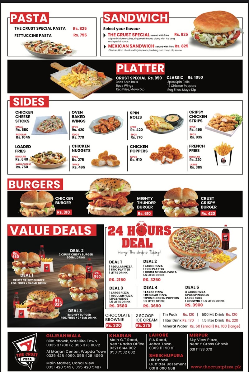 The Crust Pizza in Sheikhupura, Punjab