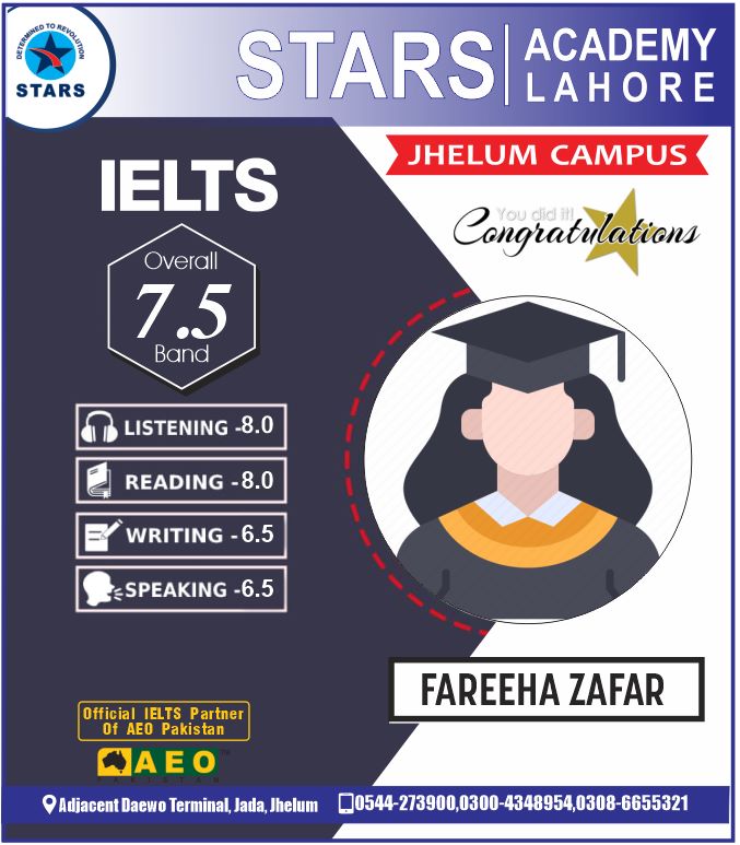 STARS ACADEMY JHELUM CAMPUS & IELTS COACHING CENTRE in Jhelum, Punjab