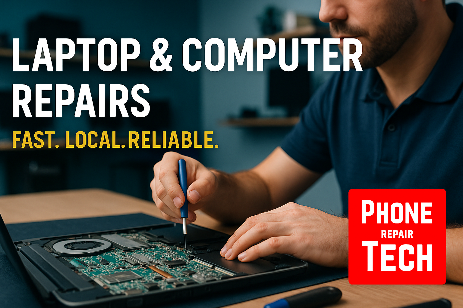 Don’t let your laptop slow you down! Visit Phone Repair Tech