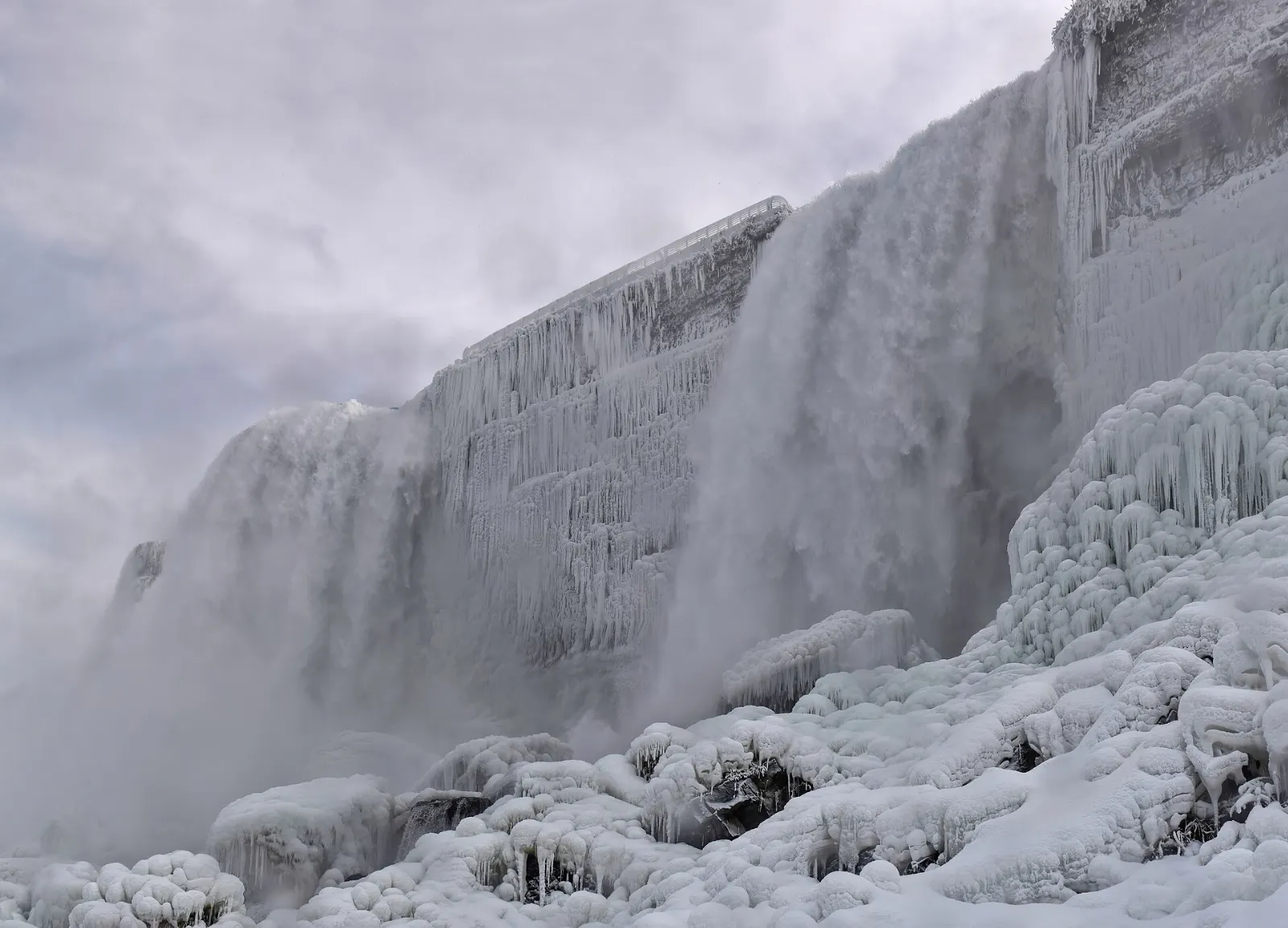 Bridal Veil Falls dropping into Agawa Canyon, Ontario