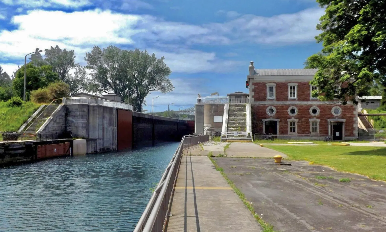 Historic canal lock at Sault Ste. Marie National Historic Site, Agawa Canyon, Ontario