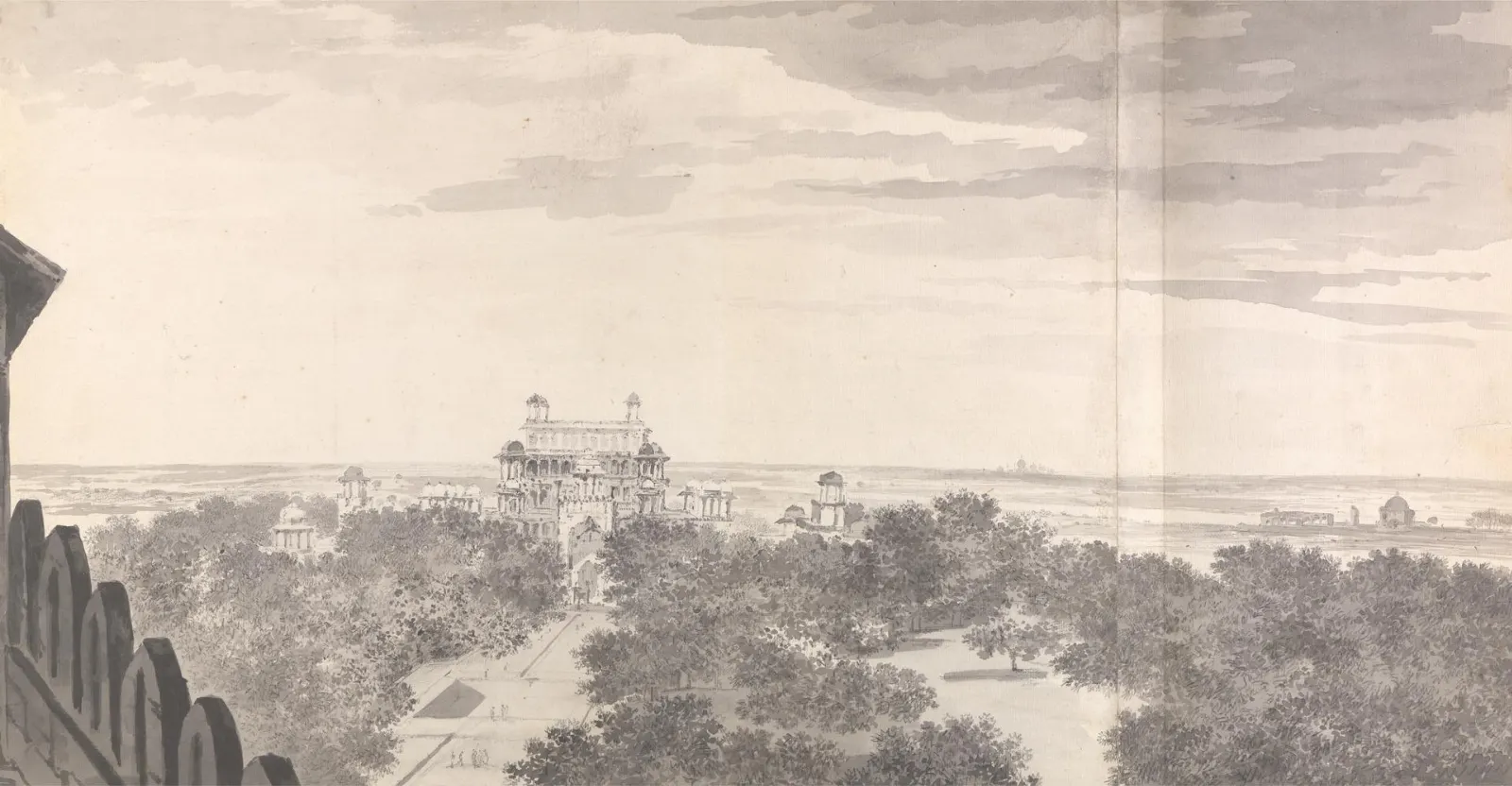 Akbar's Tomb at Sikandra, Agra, India