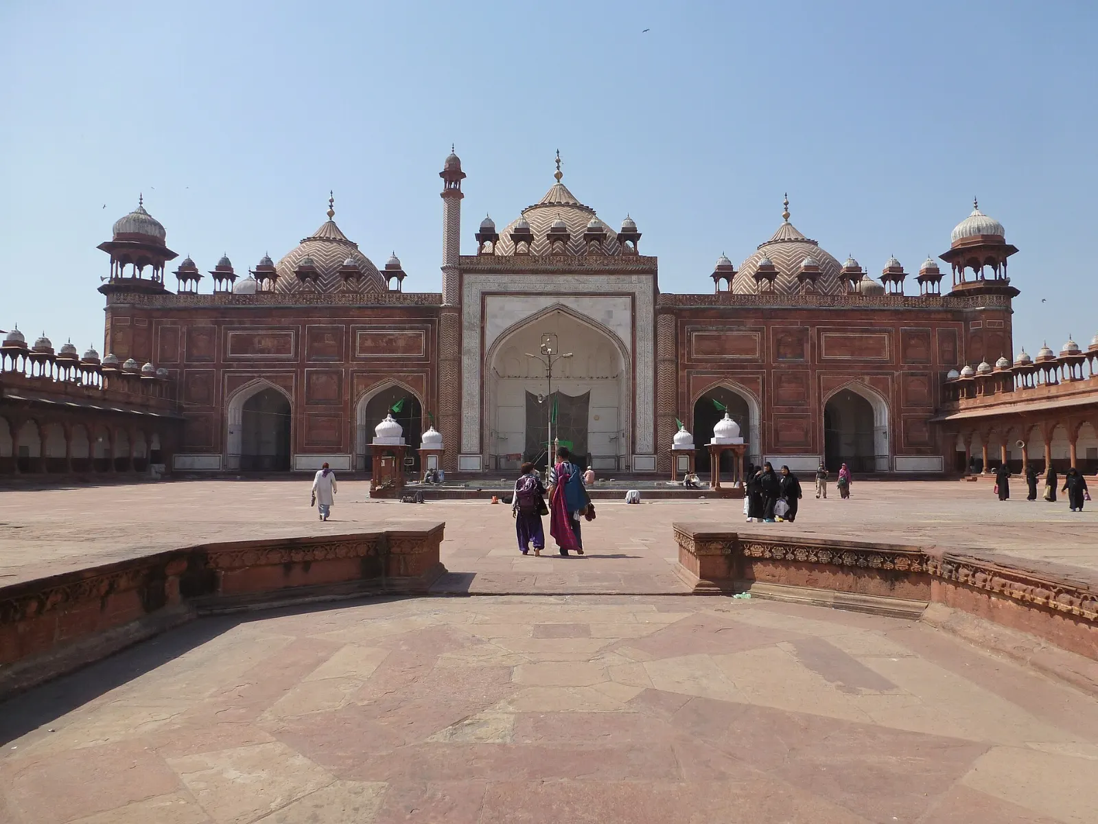 Kinari Bazaar and the Jama Masjid, Agra, India