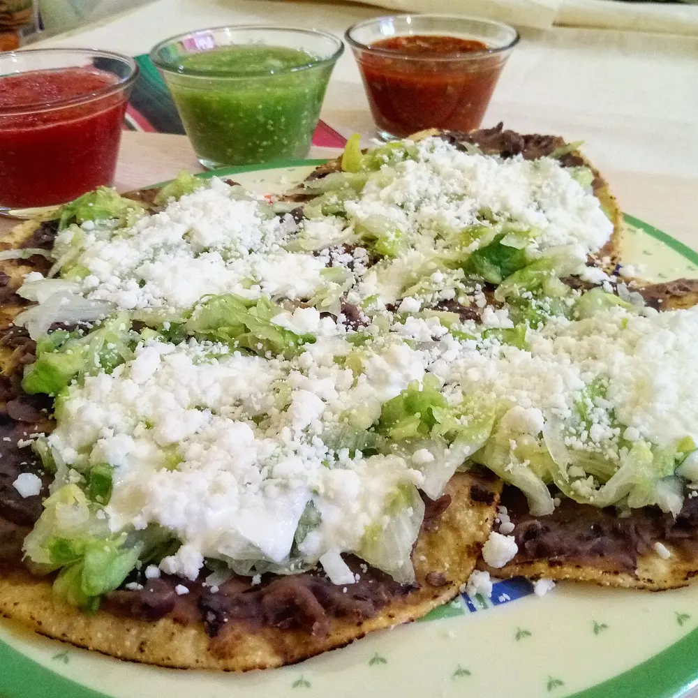Tostadas in Agua Azul Cascades, Chiapas
