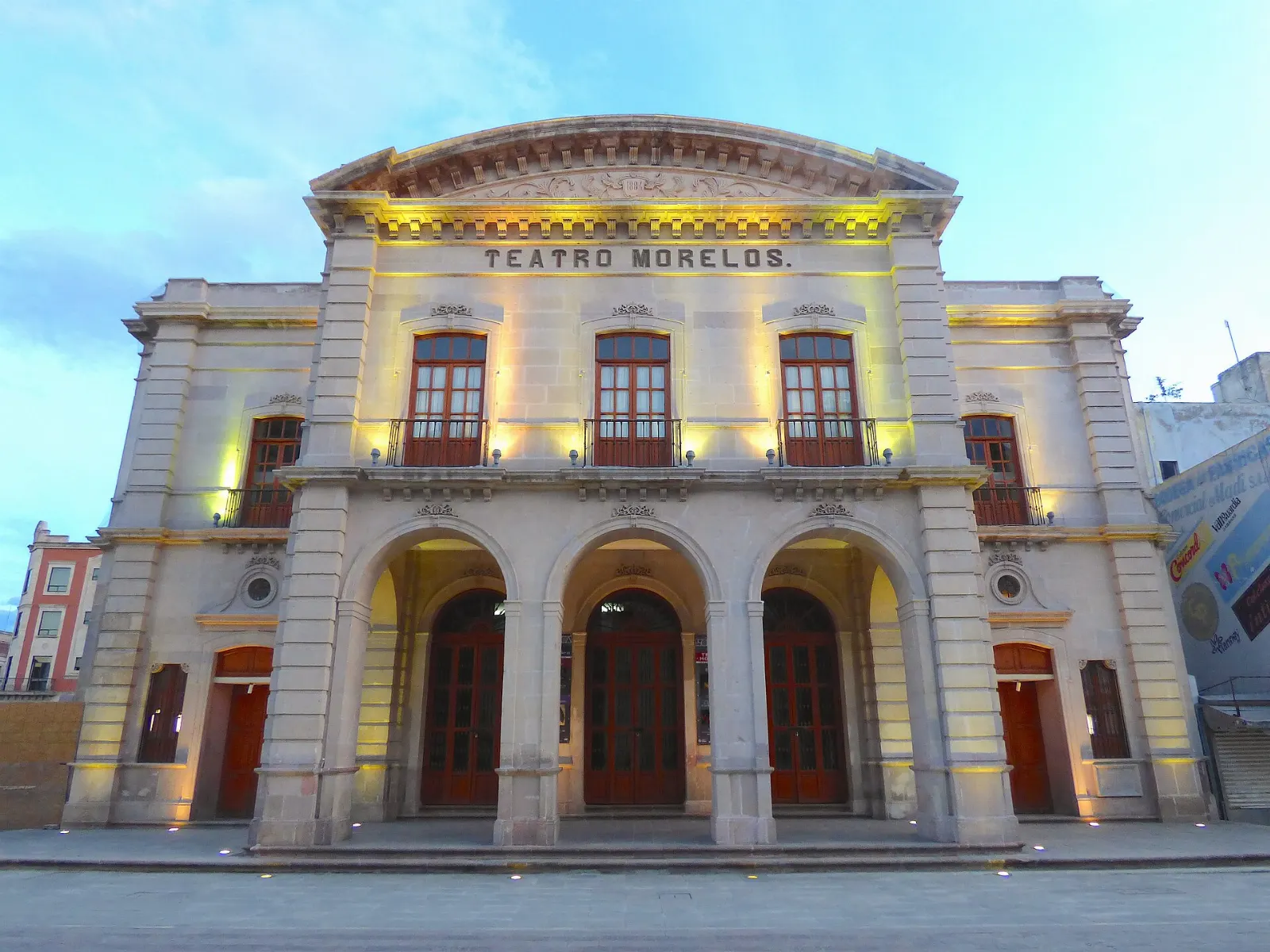 Facade of the Teatro Morelos in Aguascalientes
