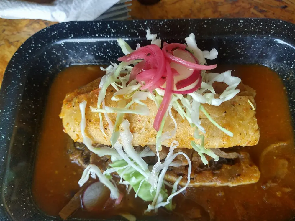 Torta ahogada in Ajijic, Jalisco
