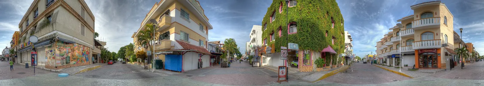 Fifth Avenue pedestrian street in Playa del Carmen, Akumal, Quintana Roo