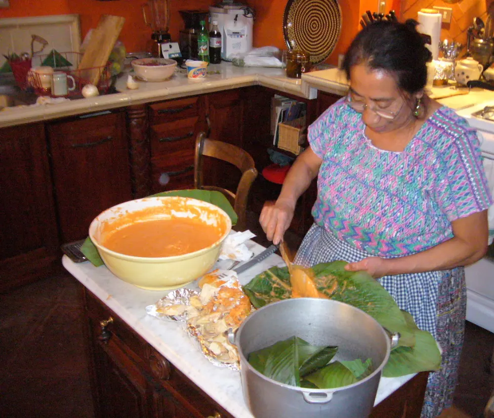 Tamales in Antigua, Guatemala