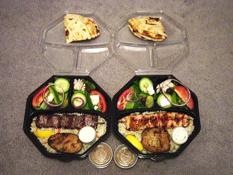 Souvlaki in Athens, Greece