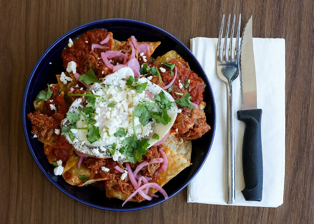 Chilaquiles in Bacalar, Quintana Roo