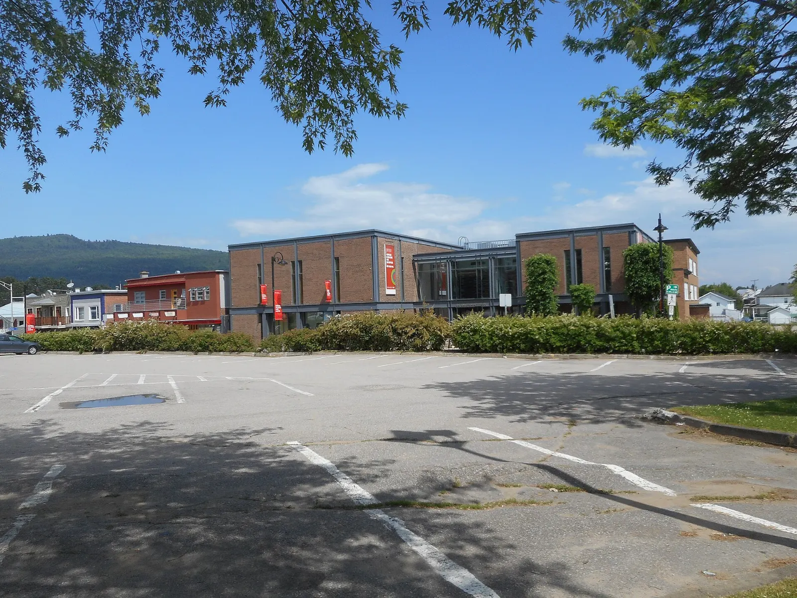 Contemporary art museum building in Baie-Saint-Paul, Quebec