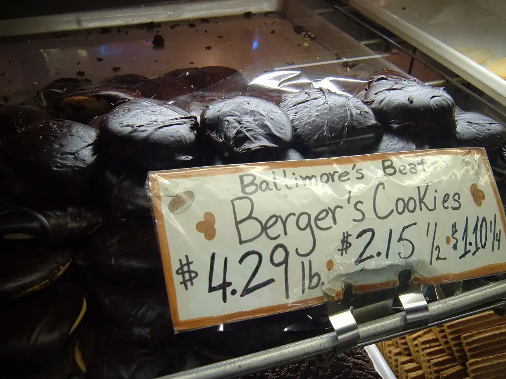 Berger cookies in Baltimore, Maryland