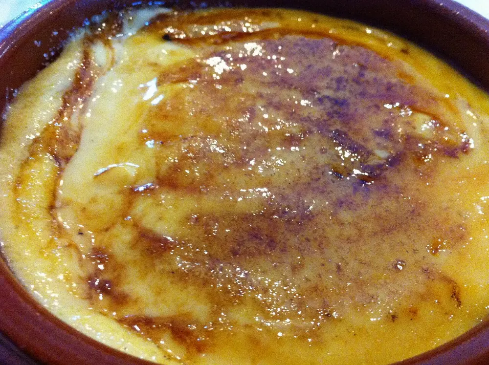 Crema catalana in Barcelona, Spain
