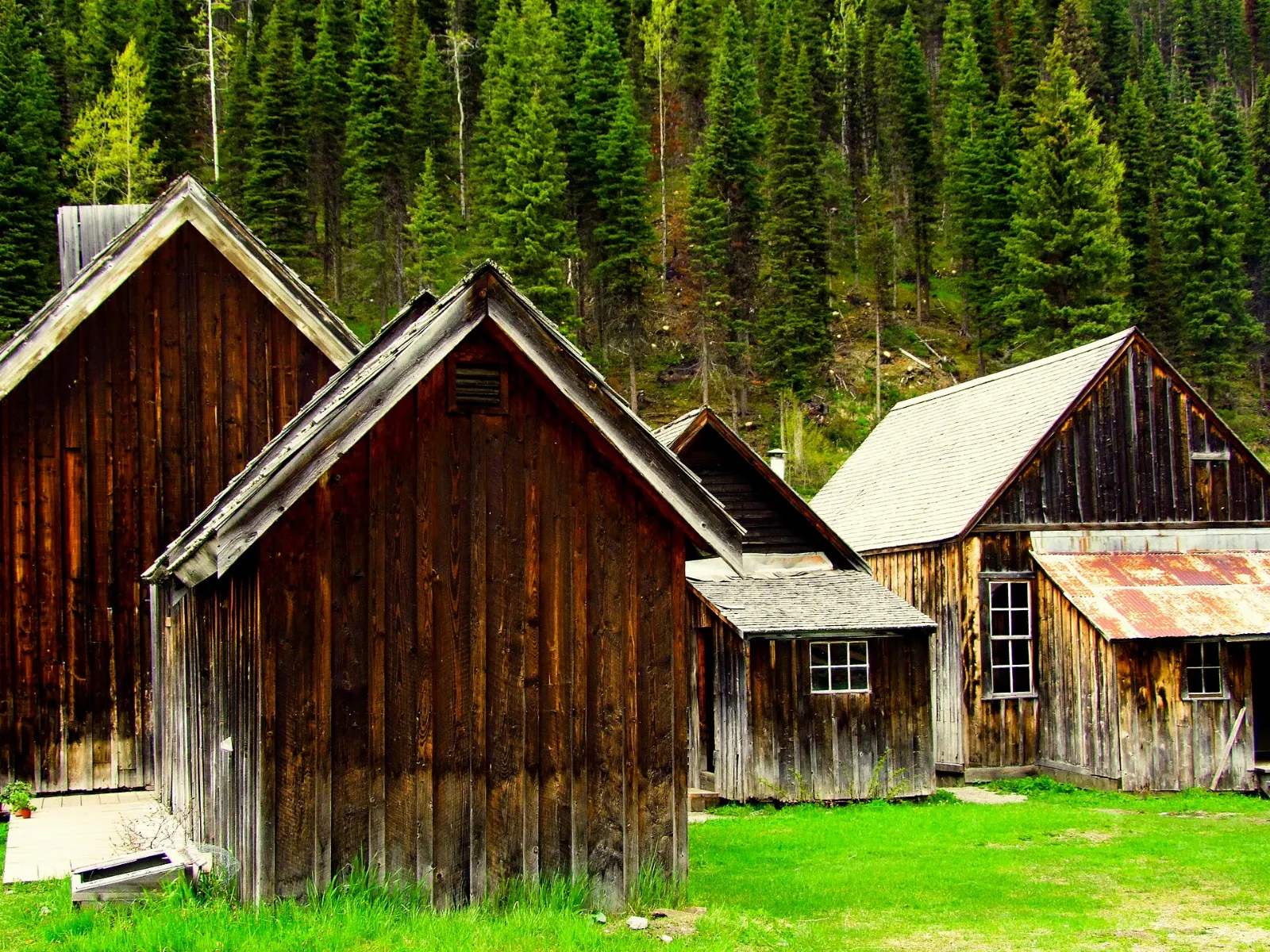 Small wooden schoolhouse in Barkerville Historic Town, British Columbia