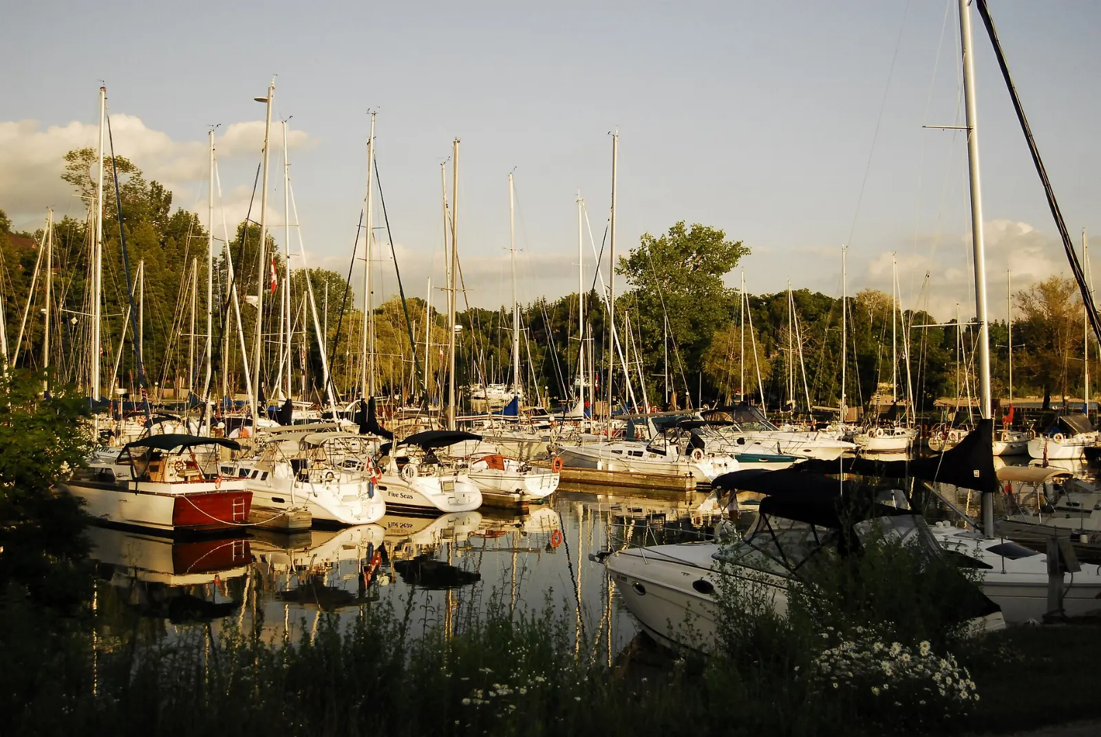 The mouth of the Bayfield River forms a natural sheltered harbour, Ontario