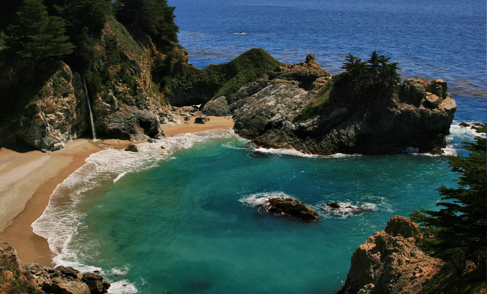 Julia Pfeiffer Burns State Park and McWay Falls, Big Sur, California, United States