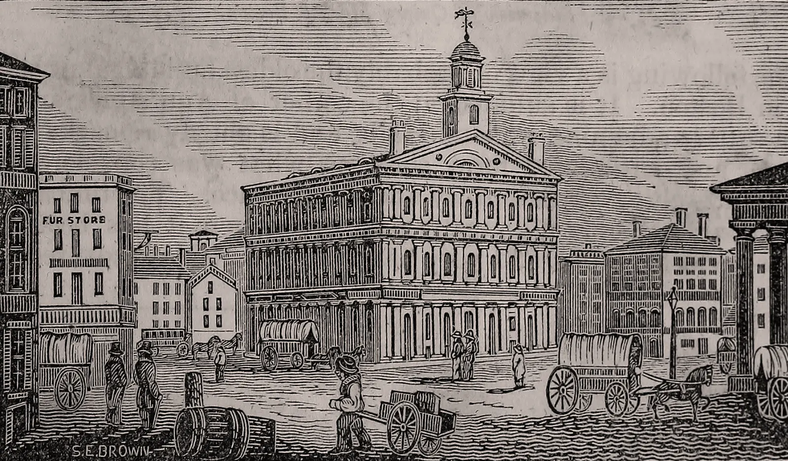 Faneuil Hall and Quincy Market, Boston, Massachusetts, United States