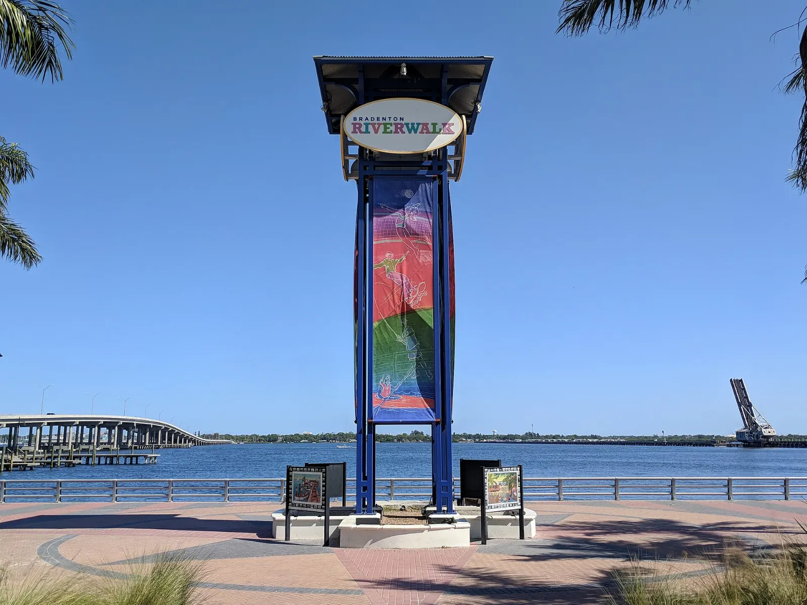 The Manatee River seen from downtown Bradenton, Florida