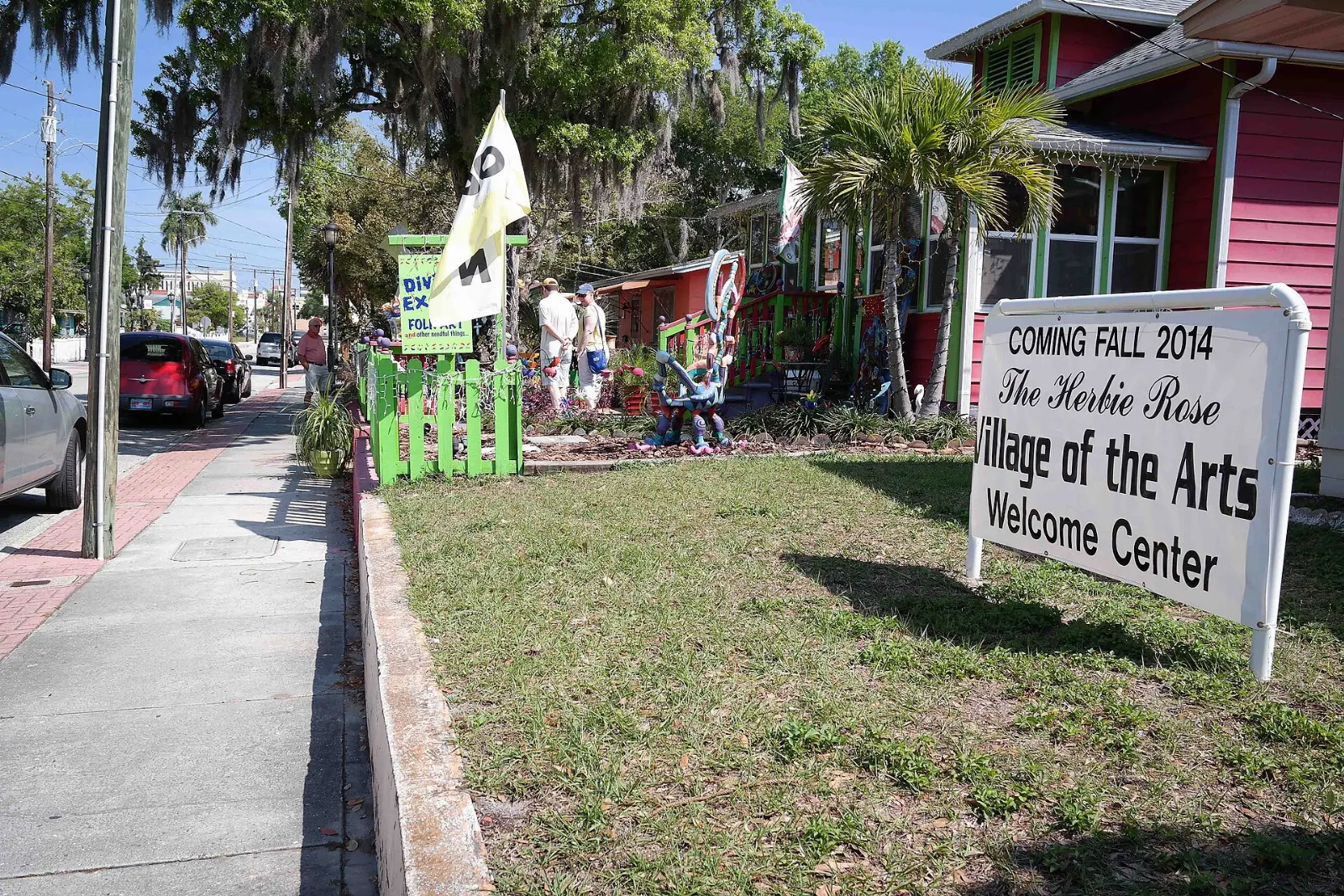 Colorful bungalow in the Village of the Arts, Bradenton, Florida