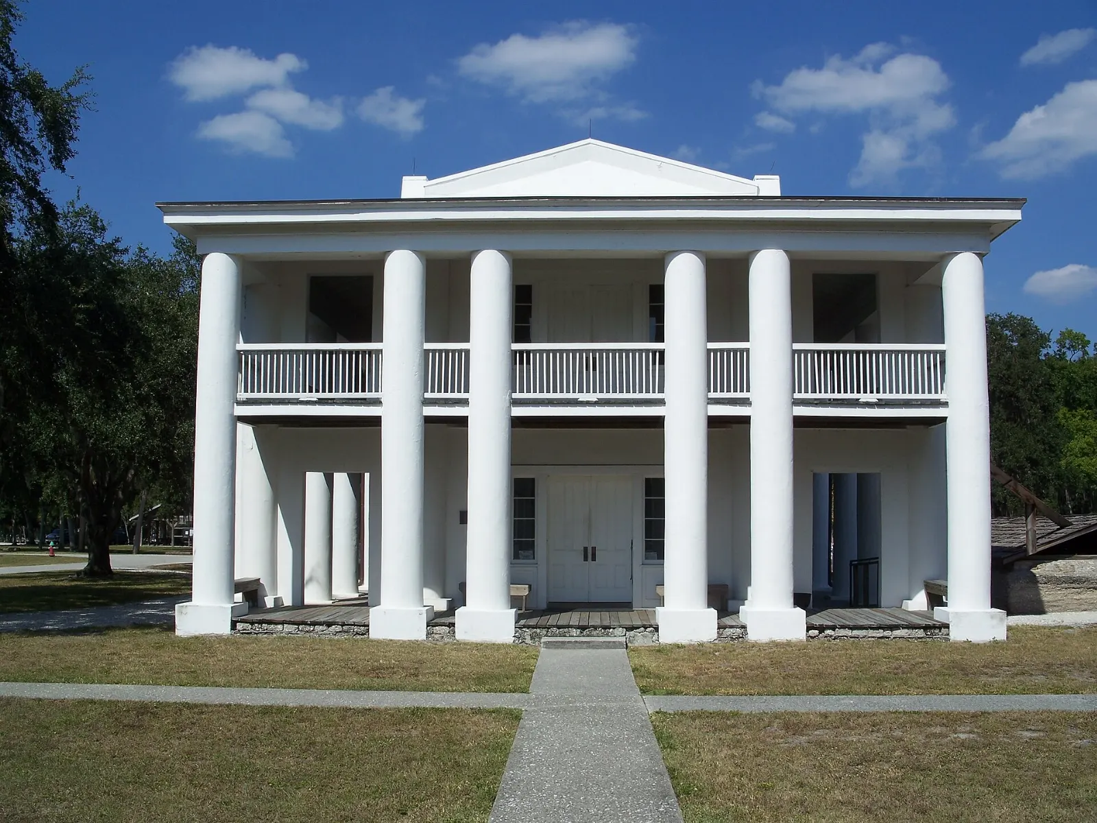 White-columned Gamble Mansion in Ellenton, Florida
