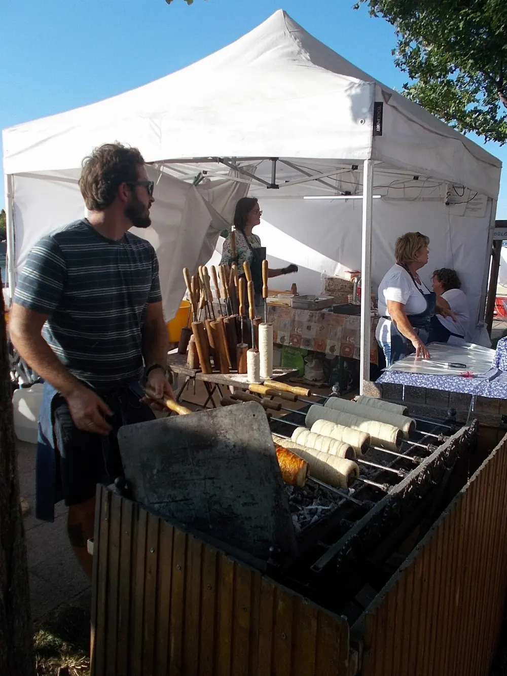 Chimney cake in Budapest, Hungary