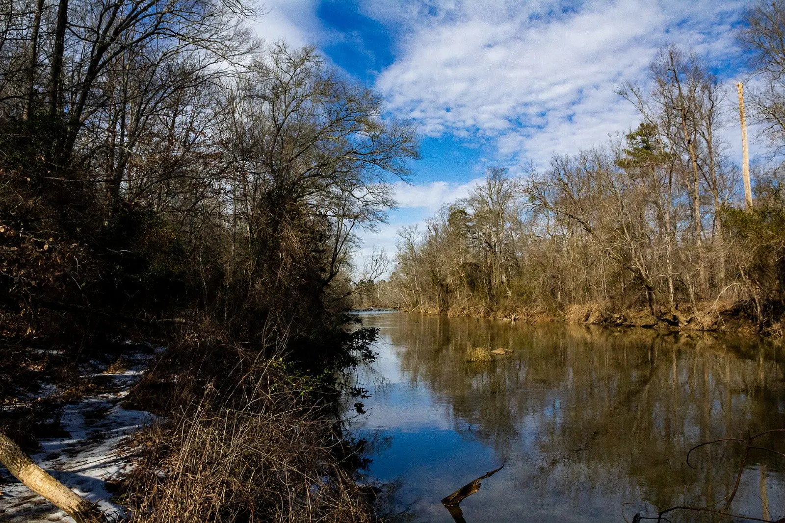 The Haw River near Burlington, North Carolina