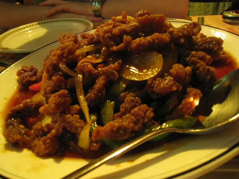 Ginger beef in Calgary, Alberta