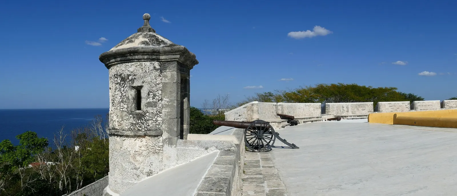 Fort of San Miguel on a hill above Campeche, Campeche City, Campeche