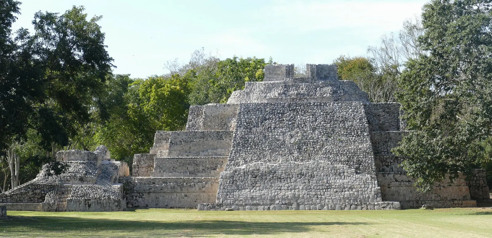 Main temple at Edzná in Campeche, Campeche City, Campeche