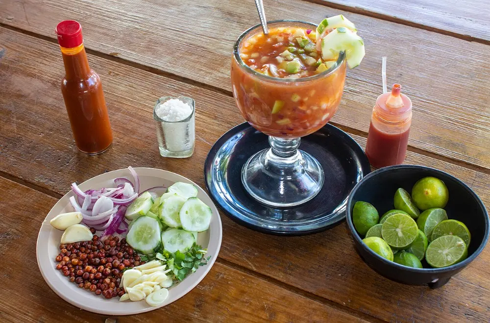 Coctel de camarón in Campeche City