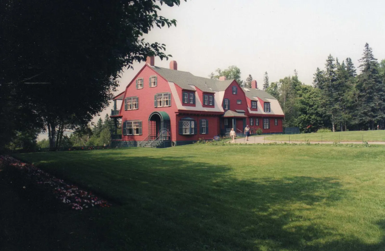 Front of the Roosevelt Cottage with its shingle siding, Campobello Island, New Brunswick