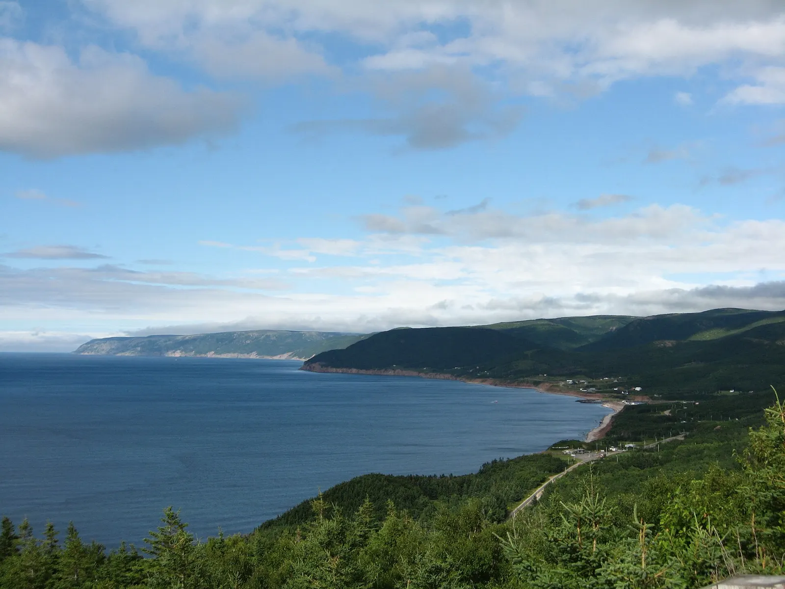 Whale watching boat near Pleasant Bay on Cape Breton Island, Nova Scotia