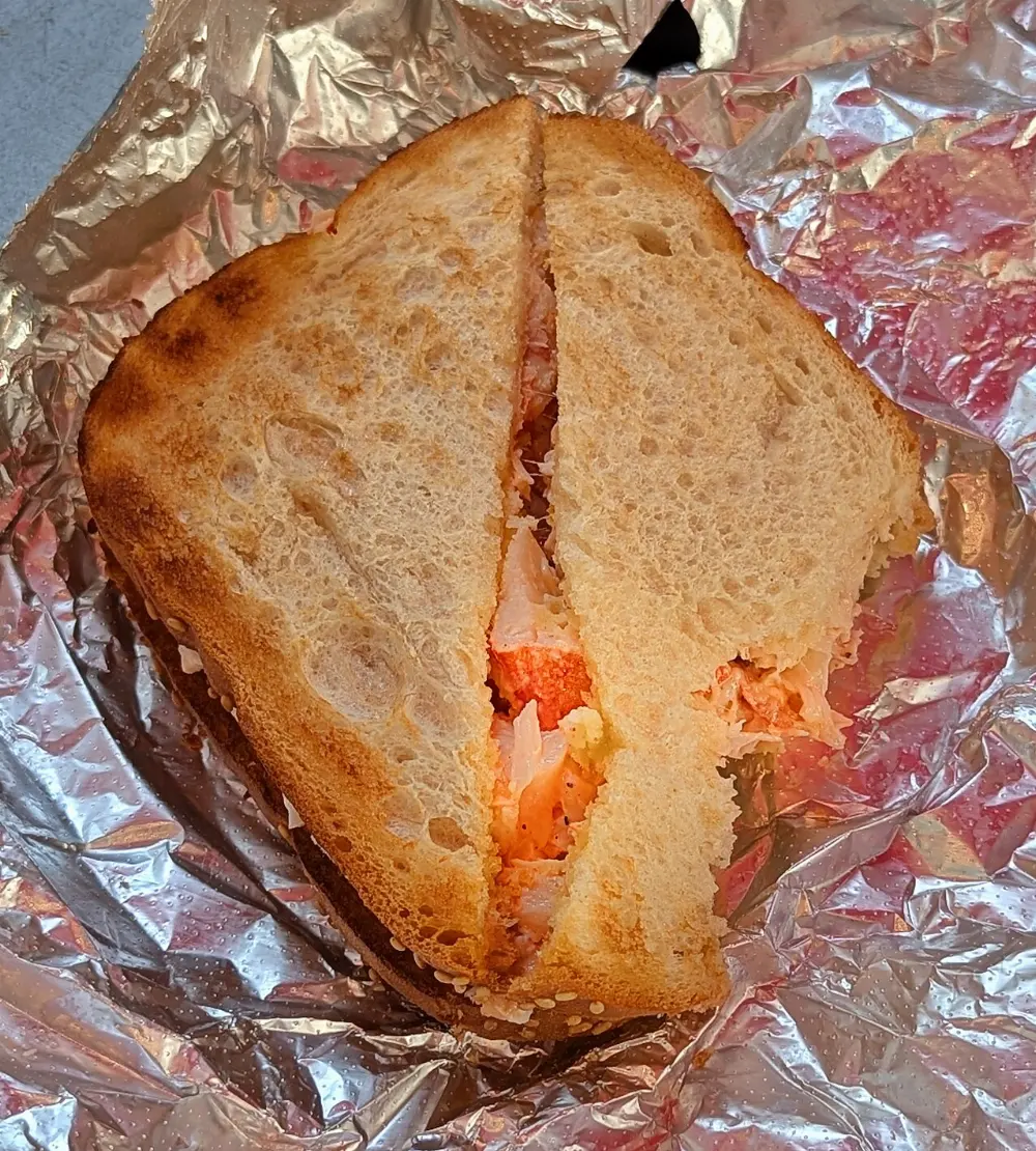 Lobster sandwich in Cape Breton Island, Nova Scotia