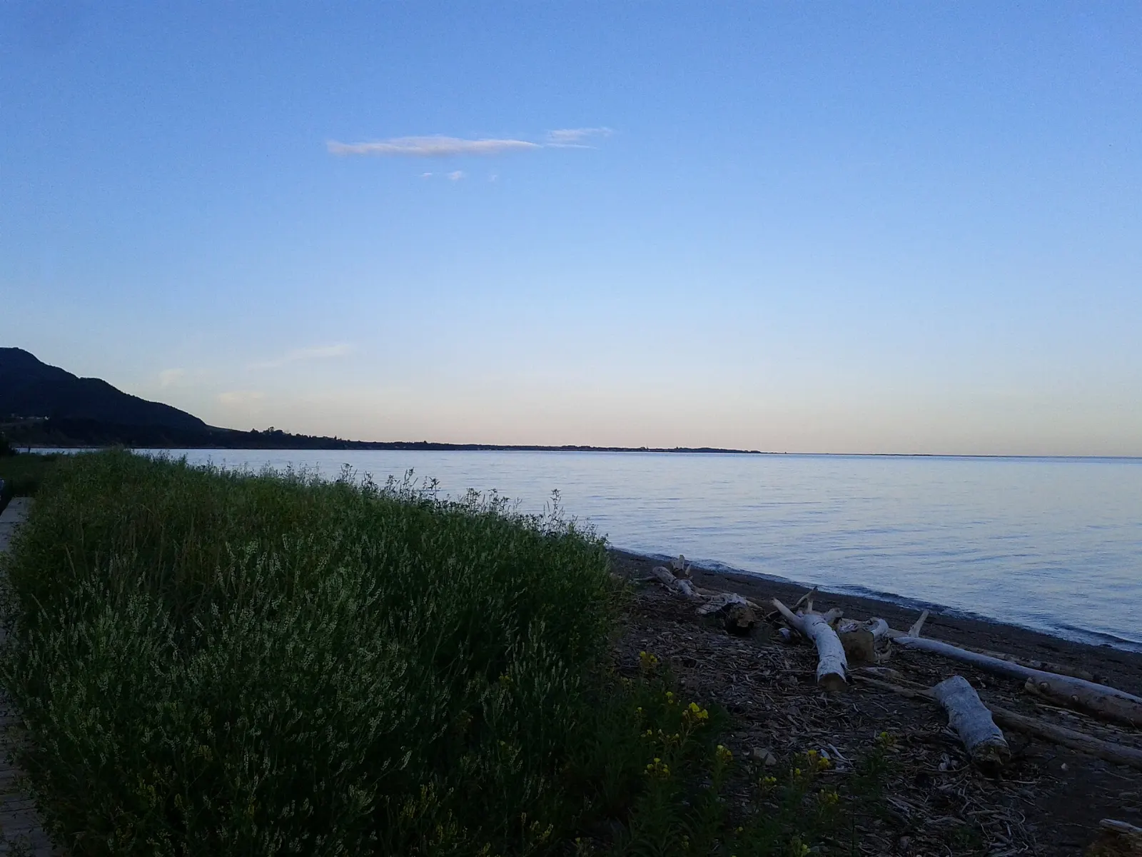 Sandy shore on Chaleur Bay, Caraquet, New Brunswick
