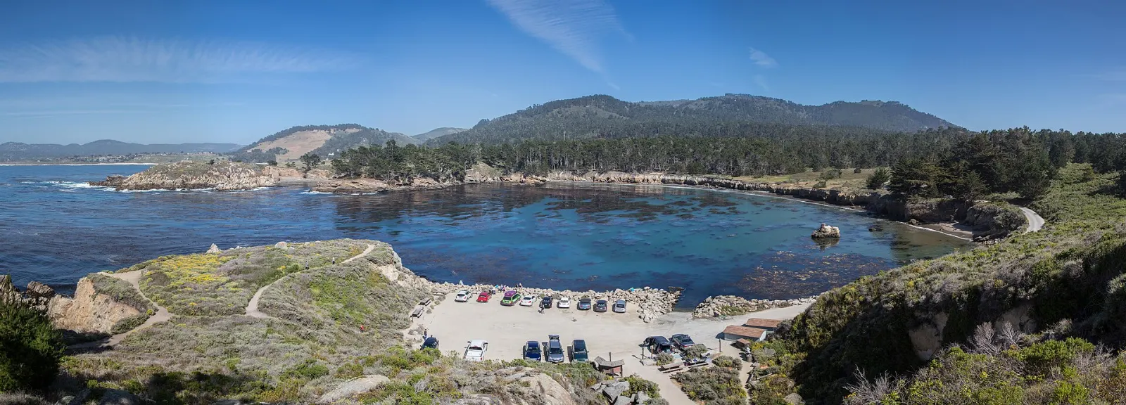 Rocky coves and cypress trees at Point Lobos State Natural Reserve, Carmel-by-the-Sea, California