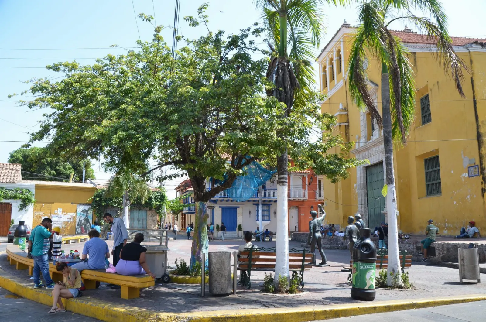 Getsemaní Barrio and Plaza de la Trinidad, Cartagena, Colombia